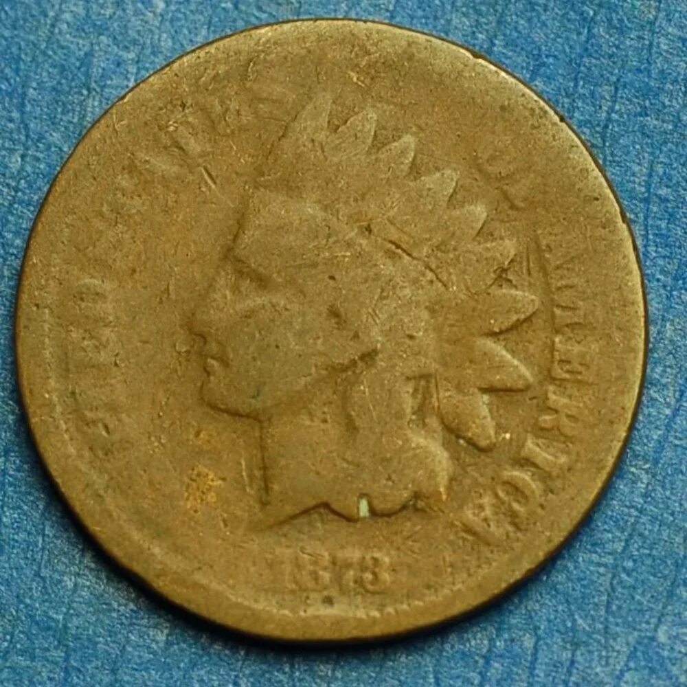 🌟1873 Indian Head Cent Penny 1c Lot w1063🌟SUPER RARE COIN!! - Picture 1 of 2